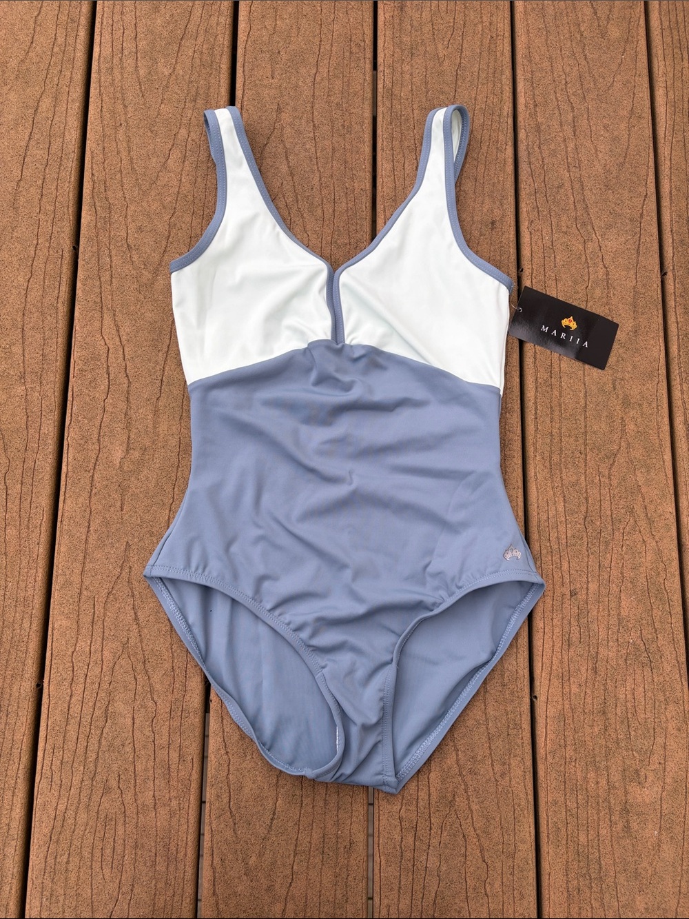 Mariia Crown Dancewear Mint and Dusty Blue Dance Ballet Leotard Size Small